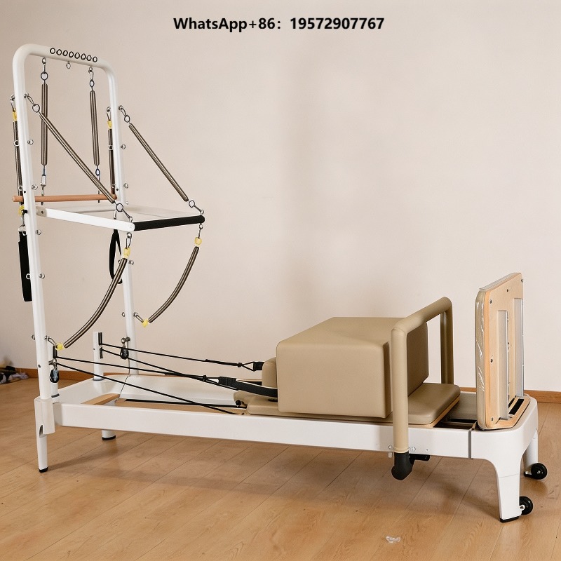 Pilates Yoga Loft - White Pilates Reformer Bed Core Training
