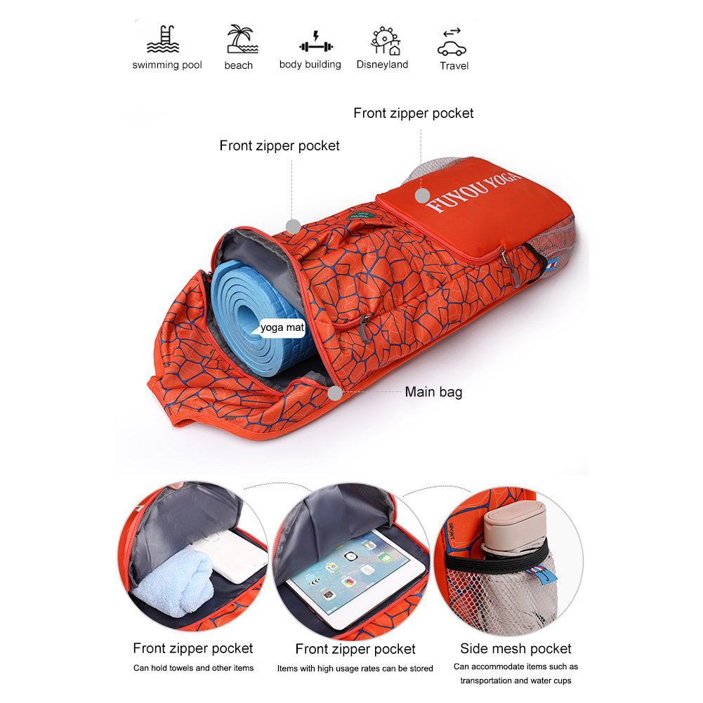 Pilates Yoga Bag - Yoga Exercise Bag Waterproof Yoga Pilates