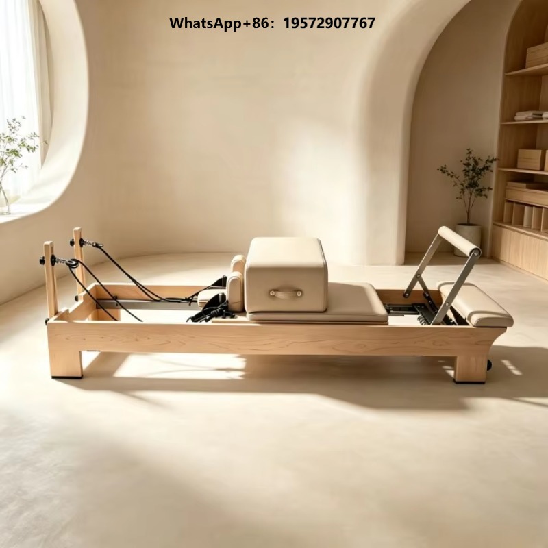 Pilates Yoga Reformer - Commercial Grade Foldable Maple Wood Pilates