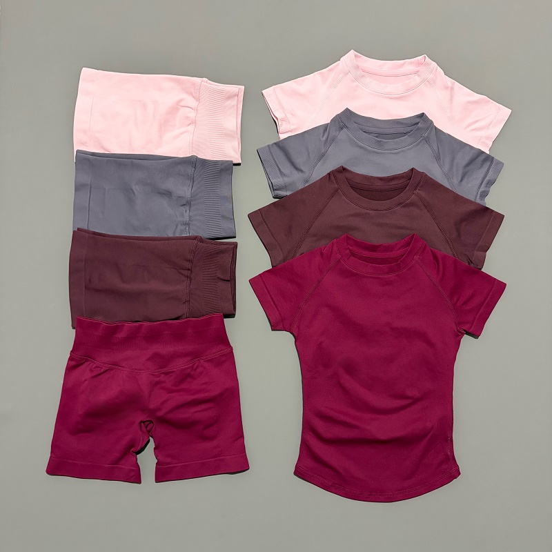 Pilates Yoga Clothes - 2 Pieces HISTELLO Sports Sets Short