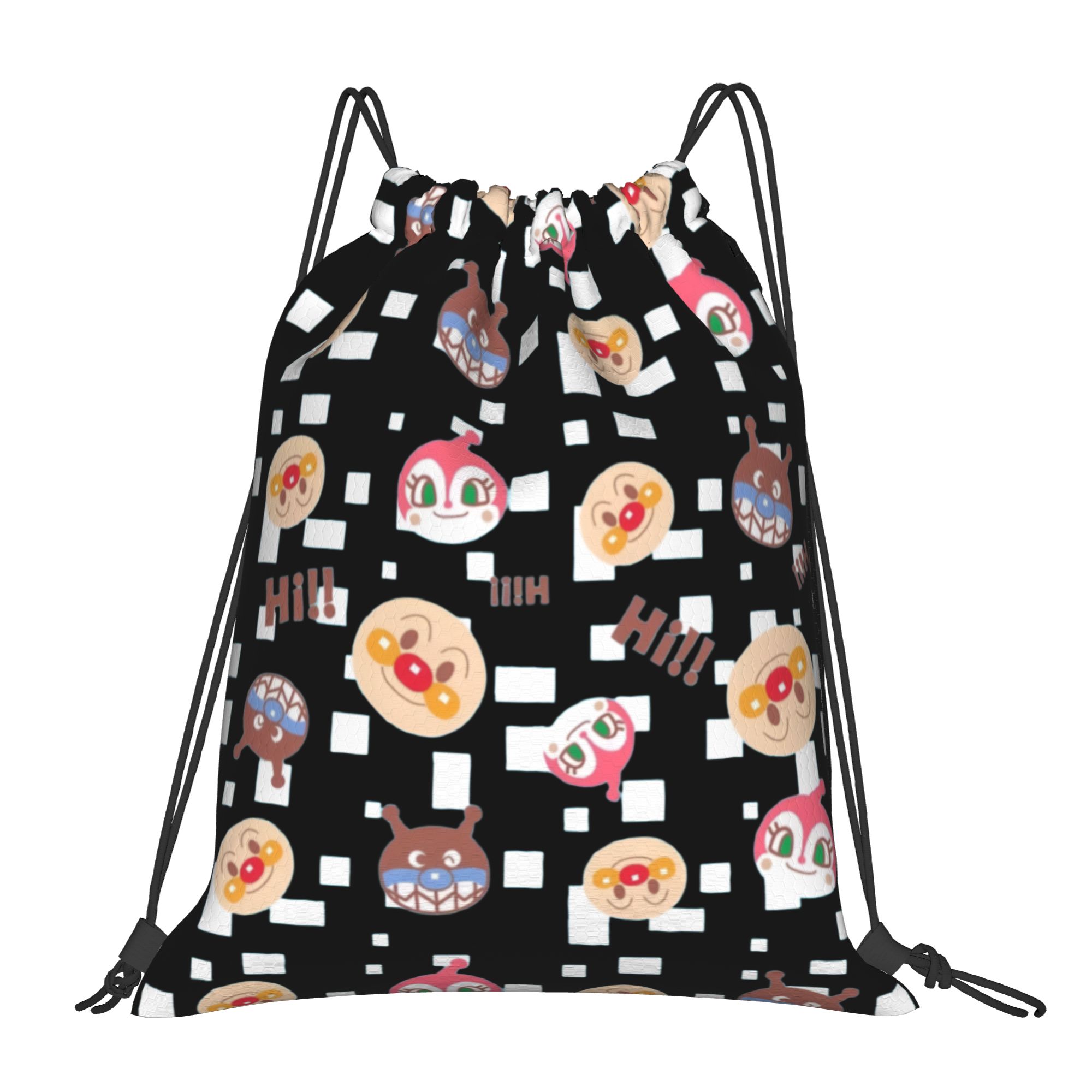 Pilates Yoga Bag - Custom Anpanmans Drawstring Backpack Bags Men