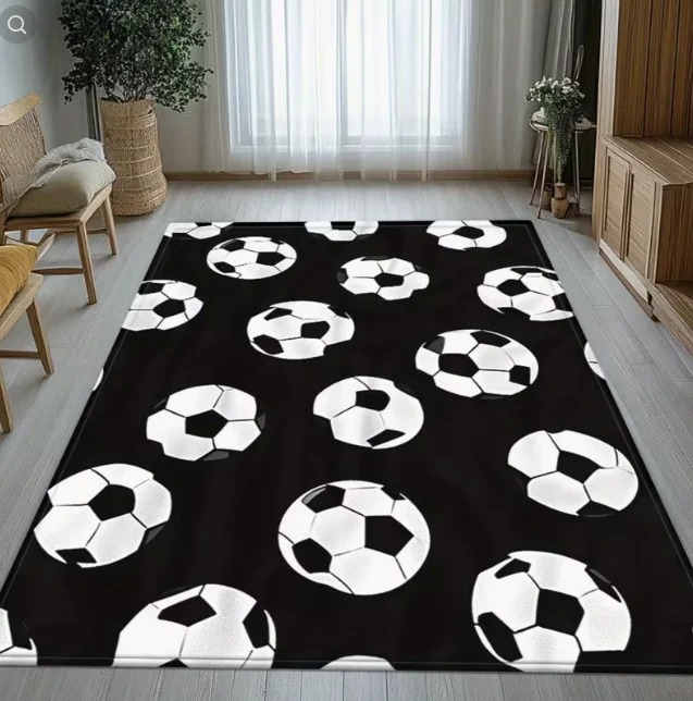 Pilates Yoga Barre - Black and White Football Ball Print