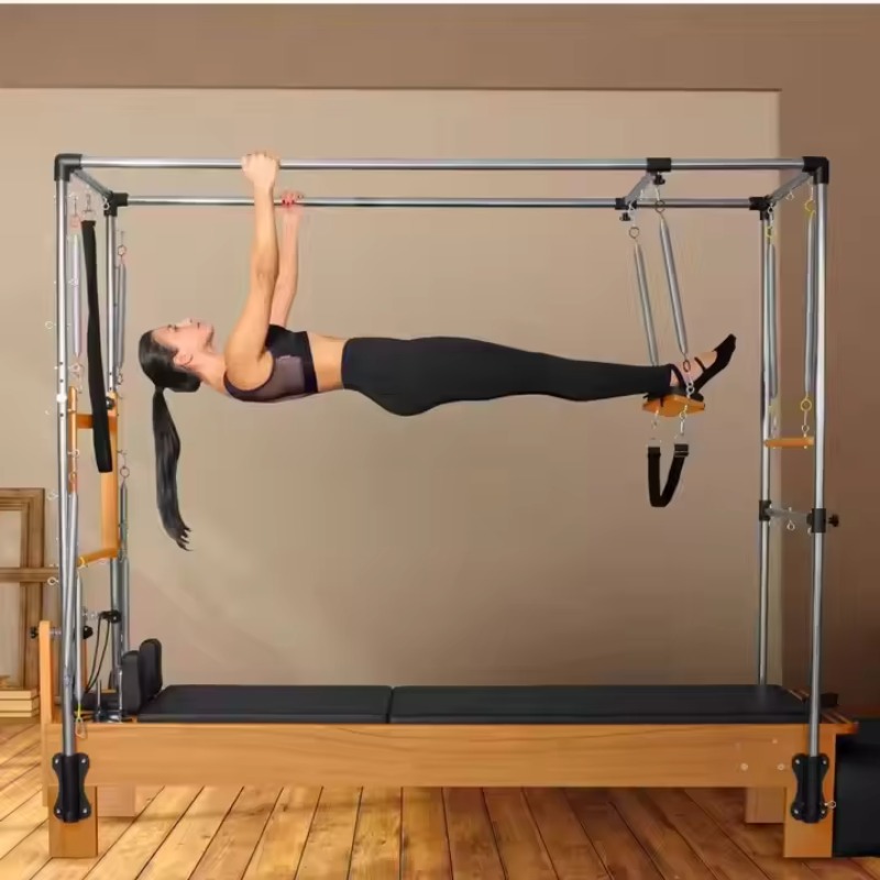 Pilates Yoga Reformer - YTYIN White Maple Wood Pilates Reformer