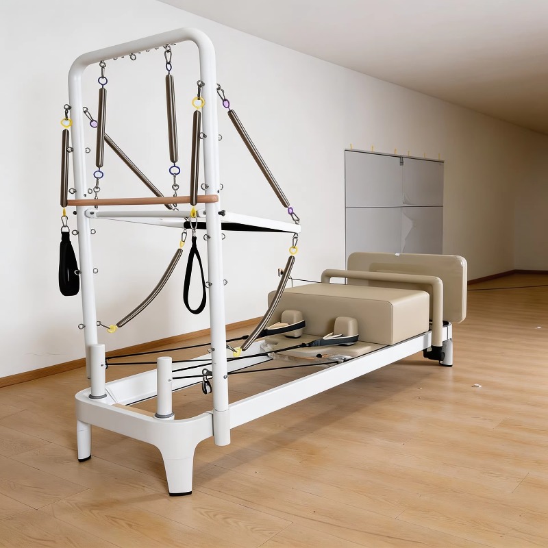 White Pilates Reformer Bed Cor - Pilates Yoga Loft 评论和价格