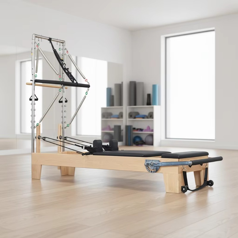 Commercial Grade Foldable Mapl - Pilates Yoga Reformer 评论和价格