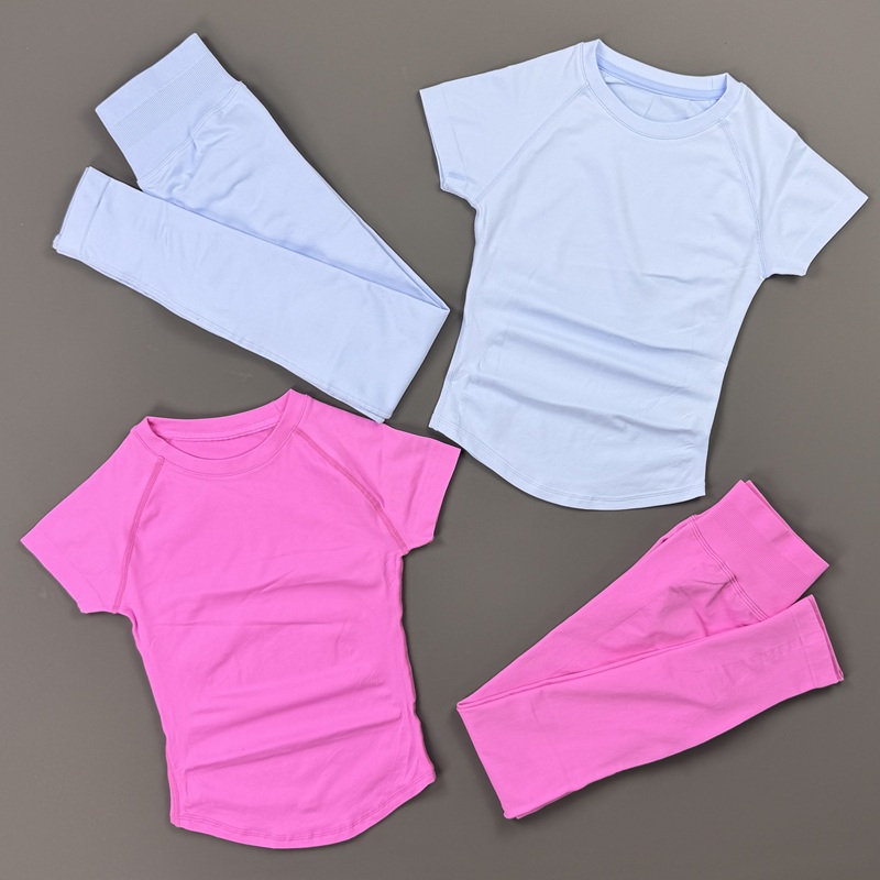2Piece Gym Set Women Raglan Sh - Pilates Yoga Clothes 评论和价格