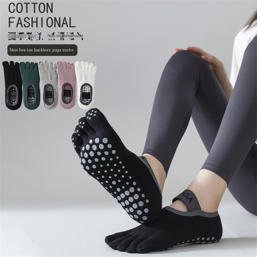 Anti-slip Pilates Socks with 5 - Pilates Yoga Barre 评论和价格