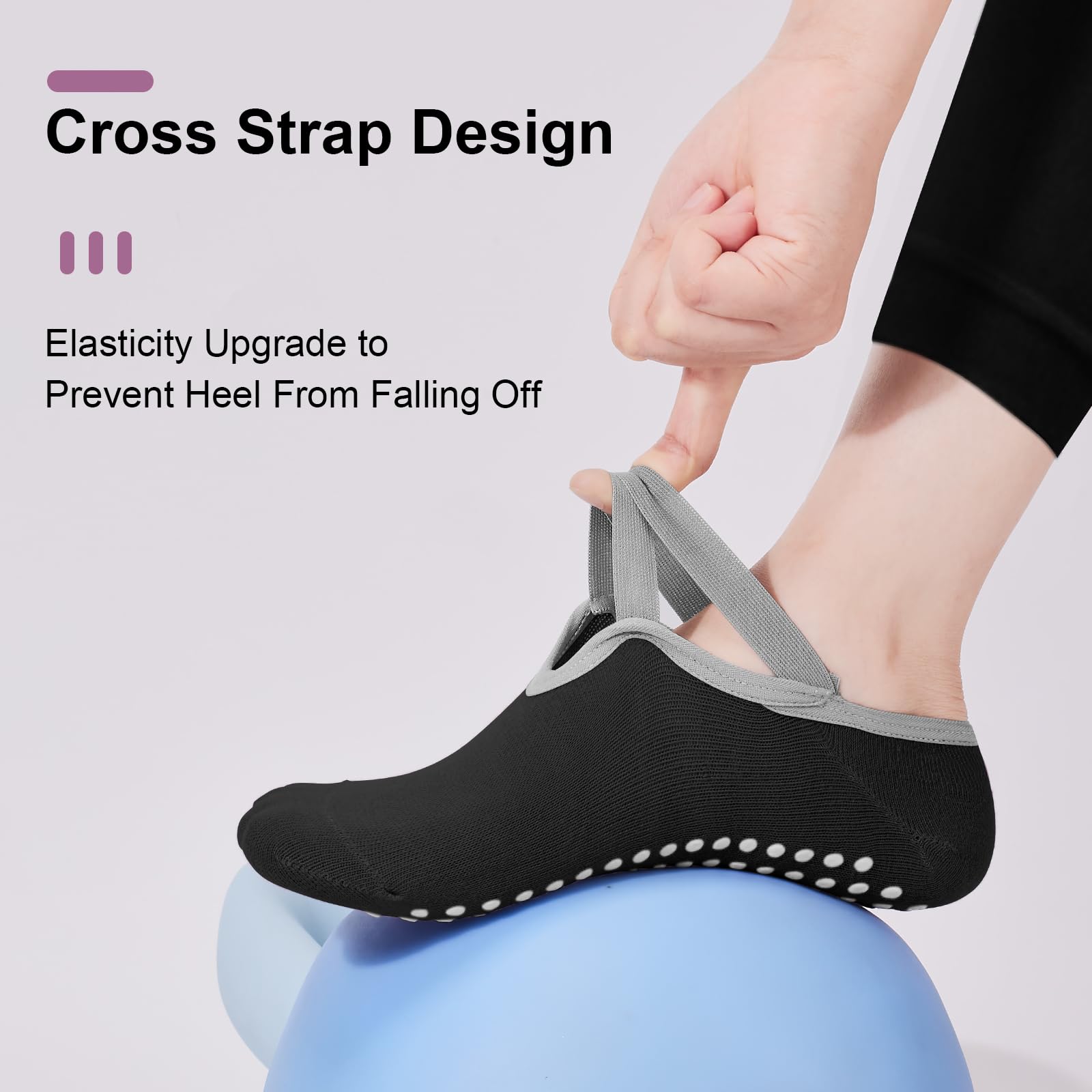 4-Pack Women's Pilates Socks,  - Pilates Yoga Bag 评论和价格
