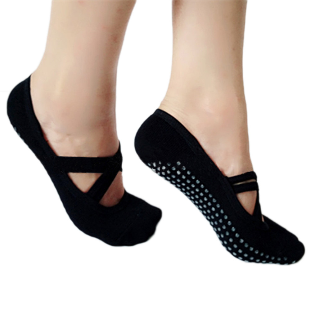 Yoga Socks Women Black Non Ski - Pilates Yoga Barre 评论和价格