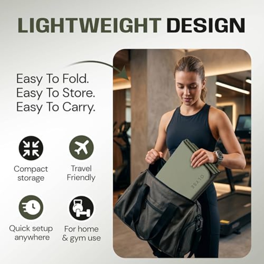Foldable Yoga Mat for Yoga Pil - Pilates Yoga Hiit 评论和价格