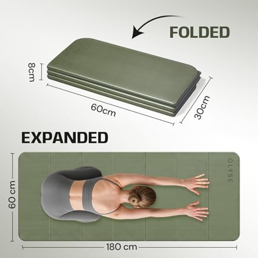 Foldable Yoga Mat for Yoga Pil - Pilates Yoga Hiit 评论和价格