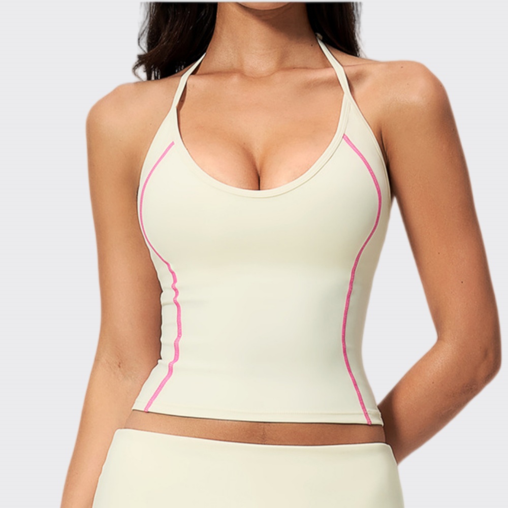 Woman Halter Yoga Tank Top Gym - Pilates Yoga Clothes 评论和价格