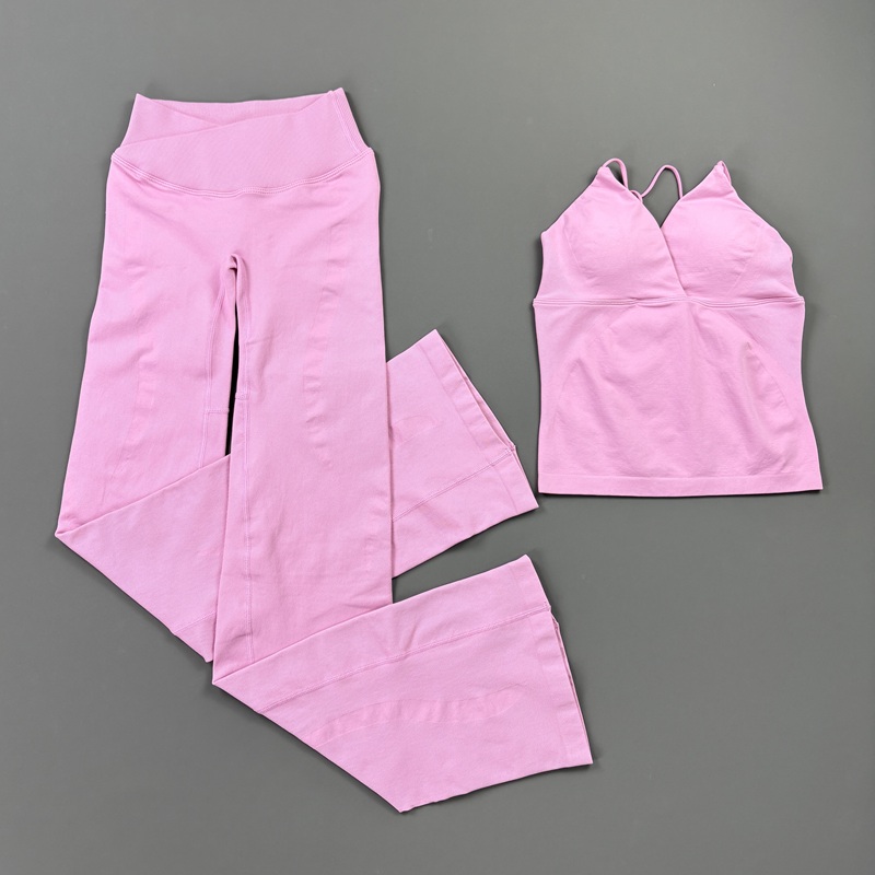 2Pcs Women Seamless Yoga Worko - Pilates Yoga Clothes 评论和价格